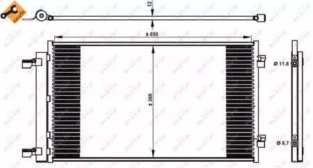 Радиатор кондиционера NRF 350339