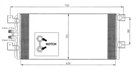 Конденсатор кондиционера NRF 35140