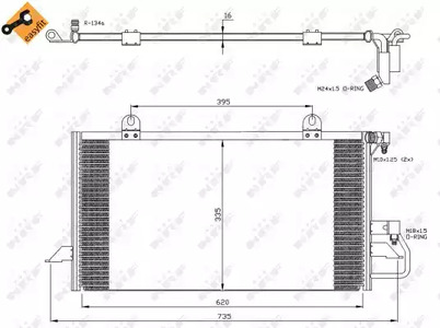 Конденсатор кондиционера NRF 35247