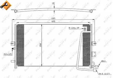 Конденсатор кондиционера NRF 35269