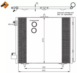 Радиатор кондиционера NRF 35405