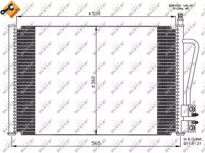 Конденсатор кондиционера NRF 35524