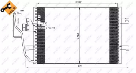 Конденсатор кондиционера NRF 35527