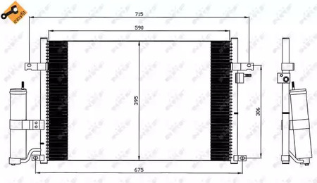 Радиатор кондиционера NRF 35573