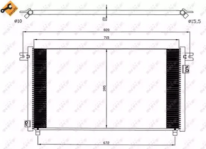 Конденсатор кондиционера NRF 35574