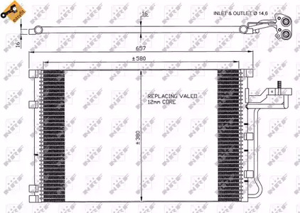 Конденсатор кондиционера NRF 35616