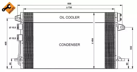 Радиатор кондиционера NRF 35617