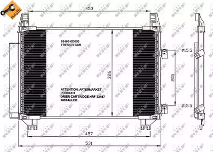 Конденсатор кондиционера NRF 35653