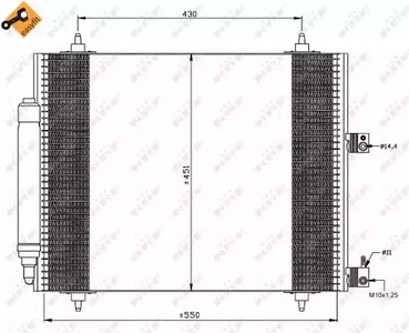 Конденсатор кондиционера NRF 35669
