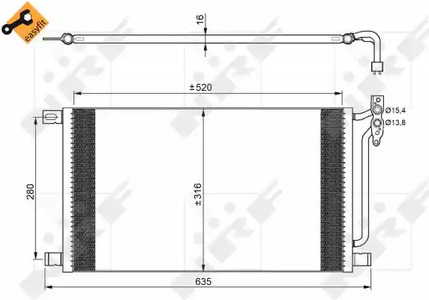 Конденсатор кондиционер NRF 35748