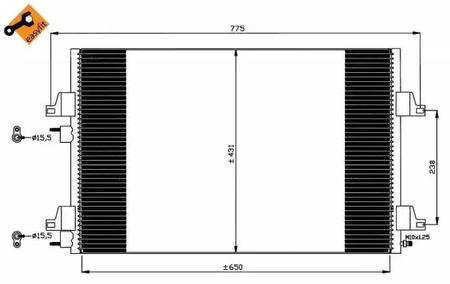 Конденсатор кондиционера NRF 35749