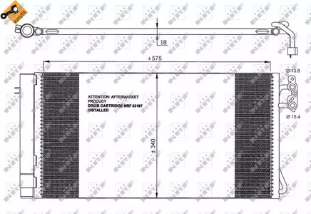 Конденсатор кондиционер NRF 35773