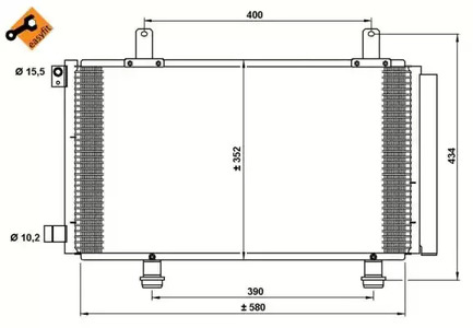 Конденсатор кондиционера NRF 35782