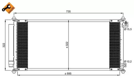 Конденсатор кондиционера NRF 35791