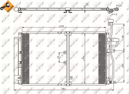 Конденсатор кондиционера NRF 35797