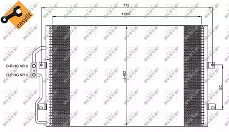 Конденсатор кондиционера NRF 35802