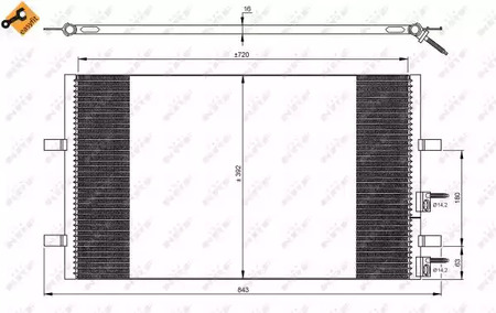 Конденсатор кондиционера NRF 35846