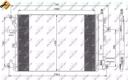 Конденсатор кондиционера NRF 35889