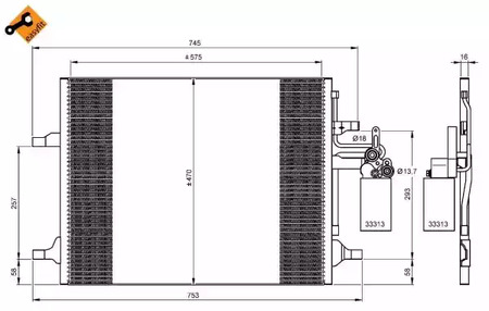 Конденсатор кондиционера NRF 35930