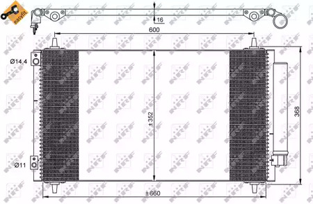 Конденсатор кондиционера NRF 35935