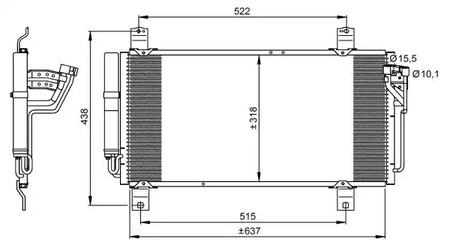 Конденсатор кондиционера NRF 35949