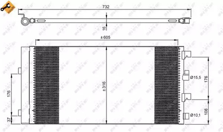 Конденсатор кондиционера NRF 35969