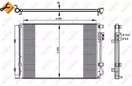 Конденсатор кондиционер NRF 35997