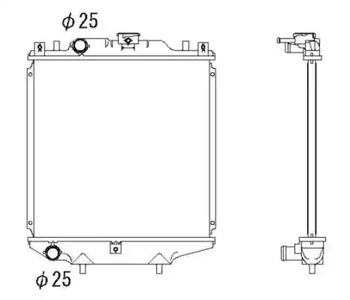 Радиатор охлаждение двигателя NRF 507643