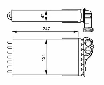 Радиатор отопителя NRF 53557