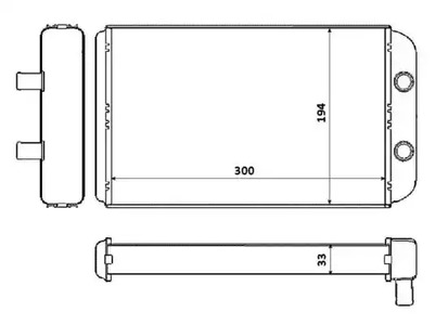 Теплообменник отопление салона NRF 53562