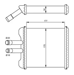 Радиатор egr NRF 54237