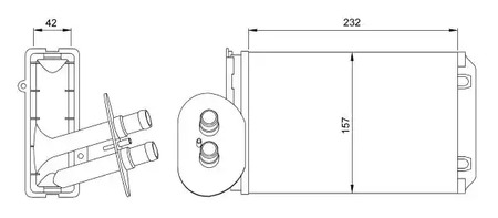 Радиатор отопителя NRF 54247