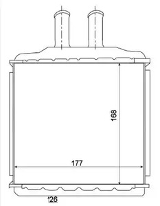 Радиатор печки NRF 54270