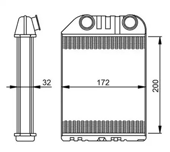 Теплообменник отопление салона NRF 54287