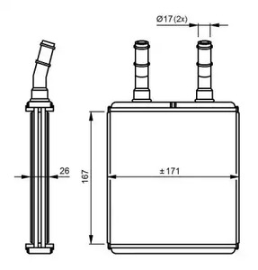 Радиатор отопителя NRF 54291