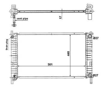 Радиатор NRF 56134