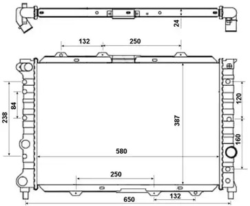 Радиатор системы охлаждения NRF 58202