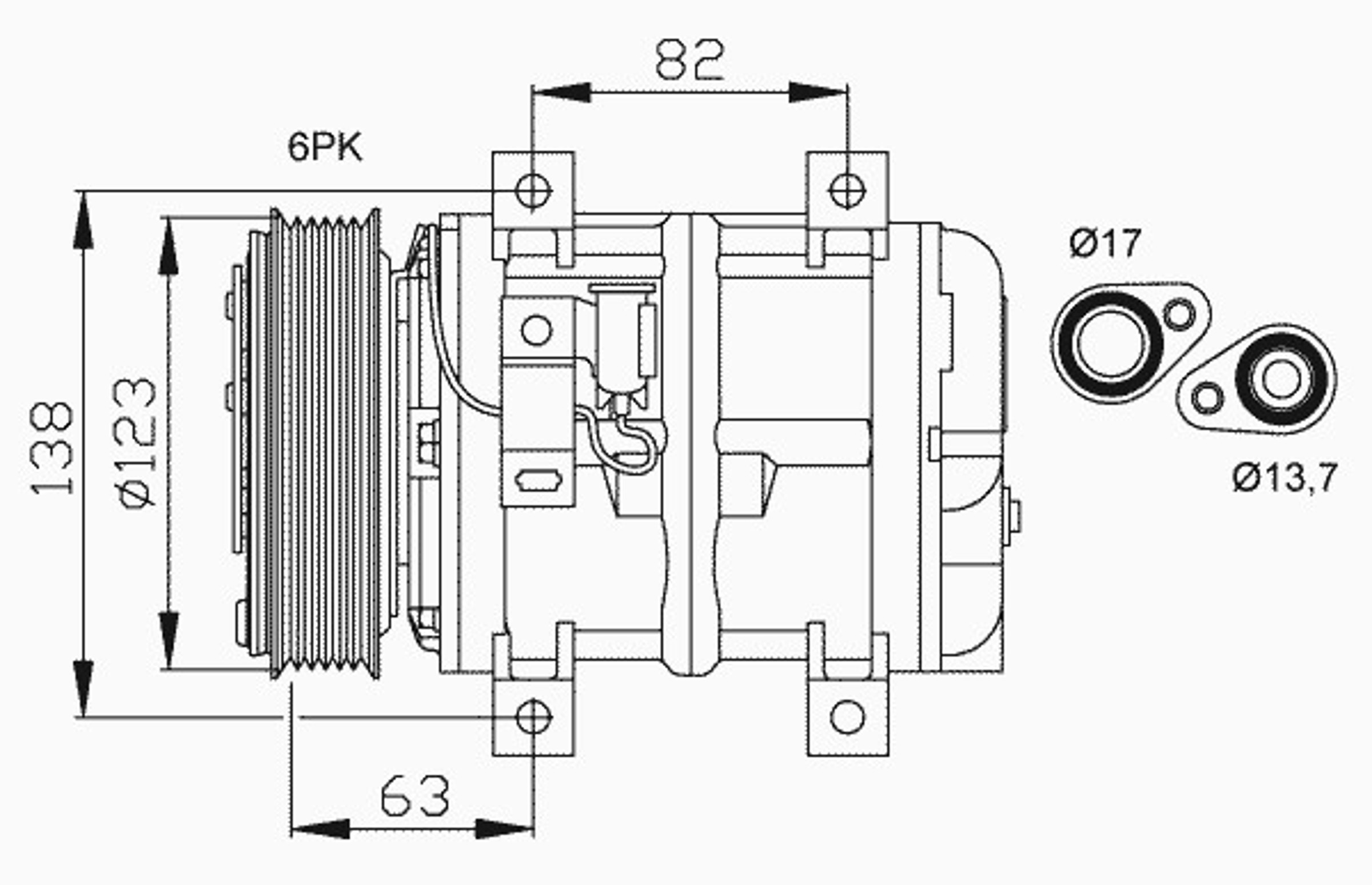Компрессор кондиционера NRF 32112