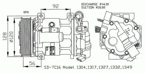 Компрессор кондиционера NRF 32239