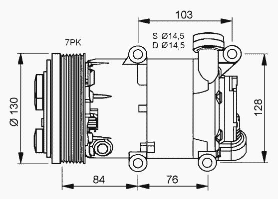 Компрессор кондиционера NRF 32410