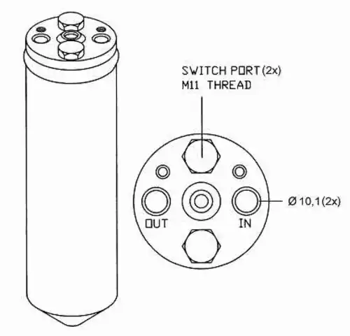 Осушитель кондиционера NRF 33122