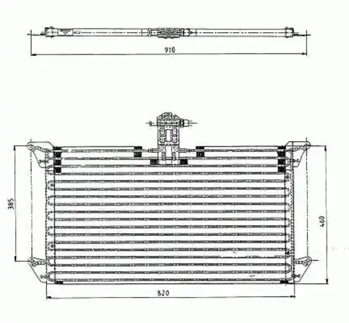 Nrf 35061 радиатор кондиционера 820x455x26 NRF 35061