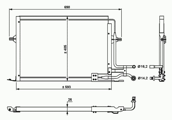 Конденсатор кондиционера NRF 35139