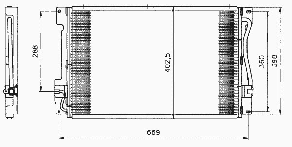 Конденсатор кондиционер NRF 35151