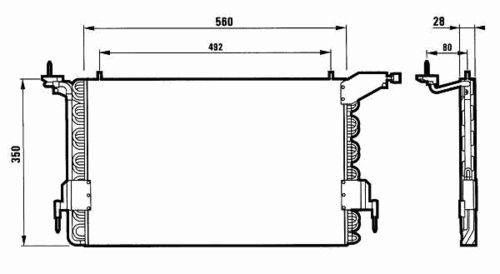 Радиатор кондиционера NRF 35260
