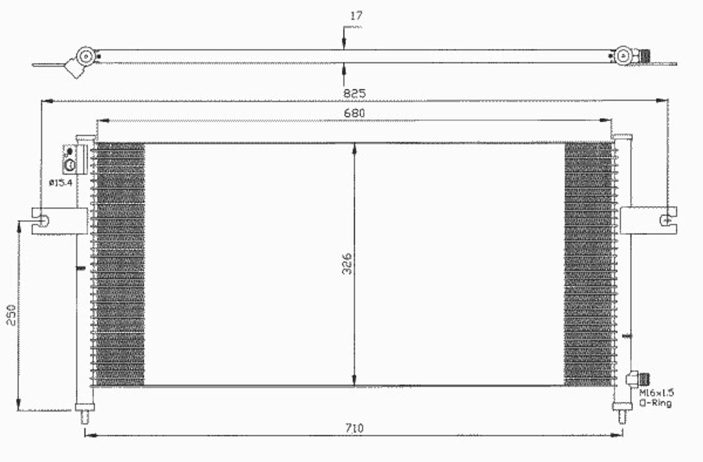 Радиатор кондиционера NRF 35380