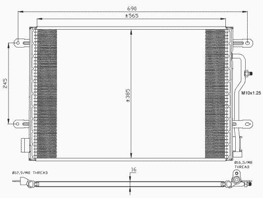 Конденсатор кондиционер NRF 35404