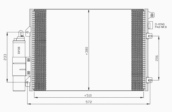 Конденсатор кондиционера NRF 35430