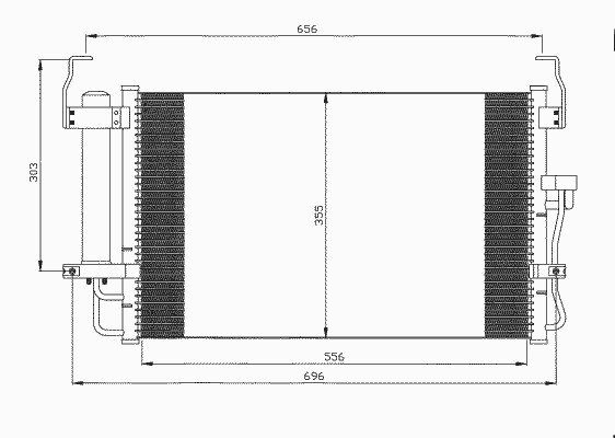 Конденсатор кондиционер NRF 35474