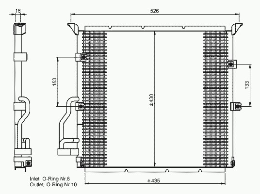 Конденсатор кондиционер NRF 35586